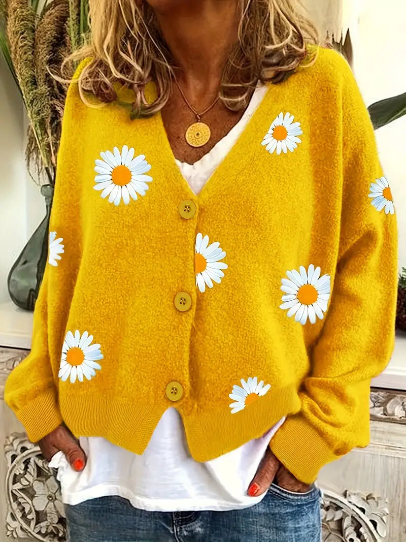 Ivonne™ - Gebreid Bloemenvest