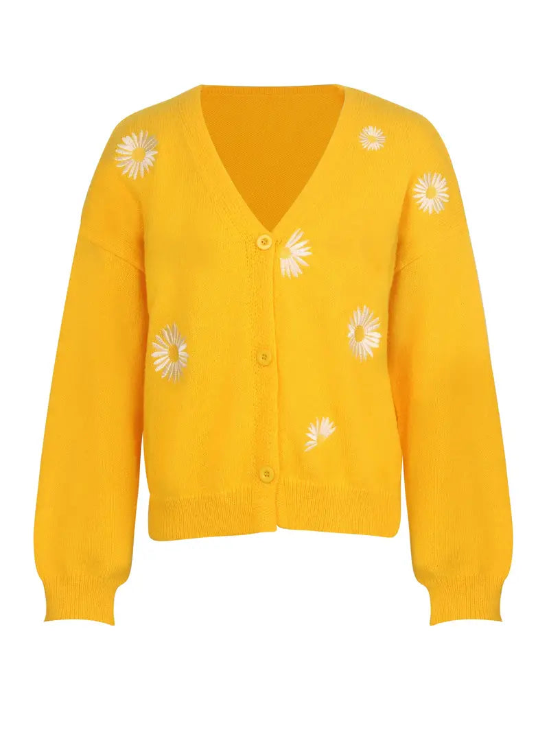 Ivonne™ - Gebreid Bloemenvest
