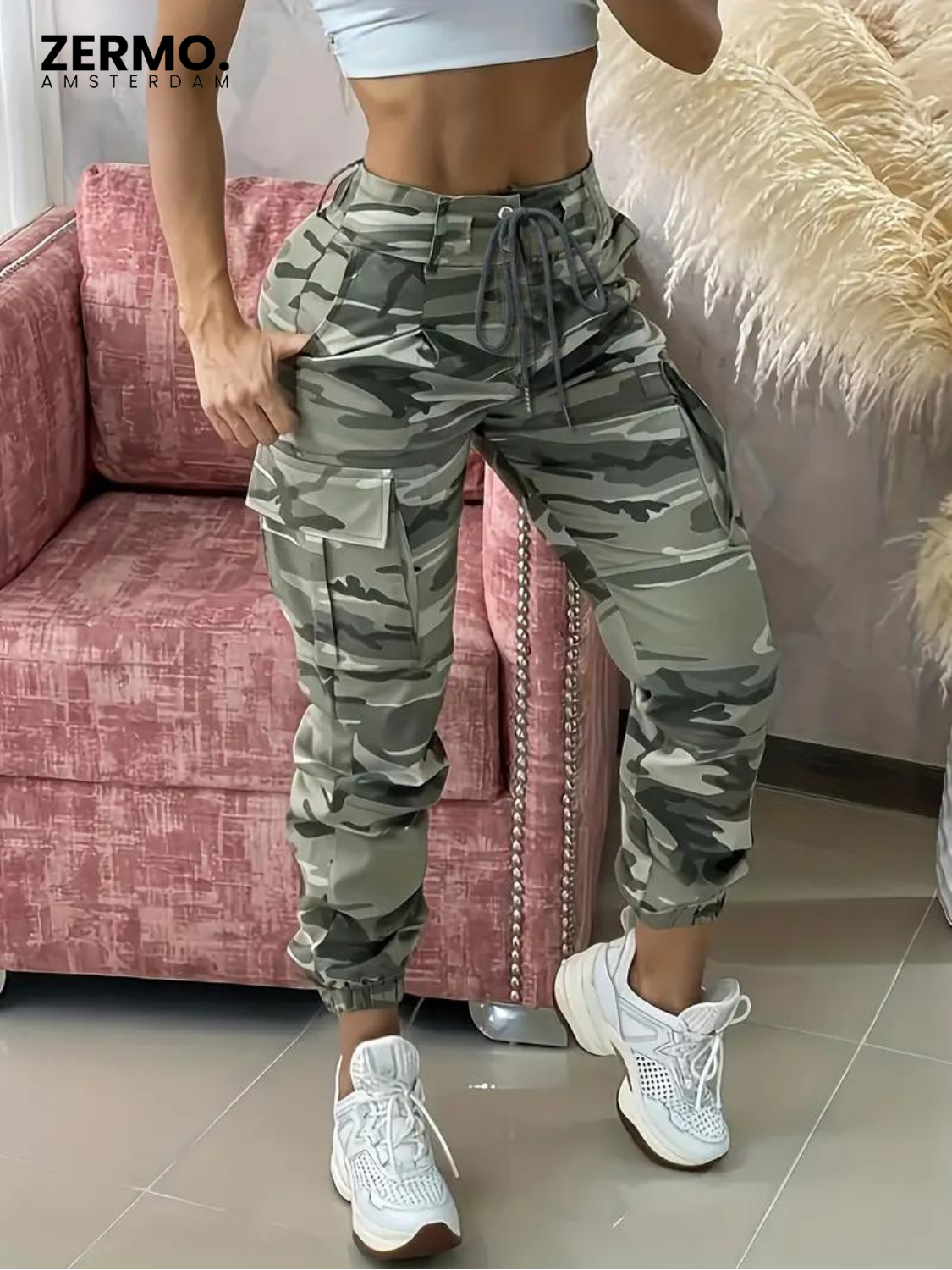 ZERMO® - Modieuze Camouflage Broek