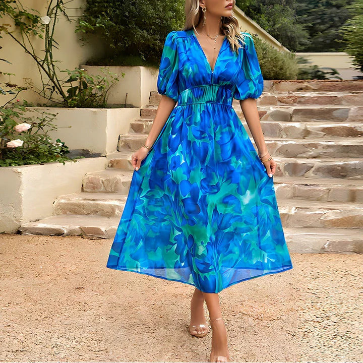 ZERMO® - Trendy Bloemen Jurk
