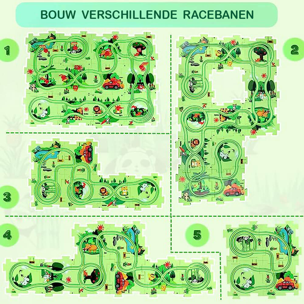 Racebaan Puzzel - Stimuleer de creativiteit van je kind